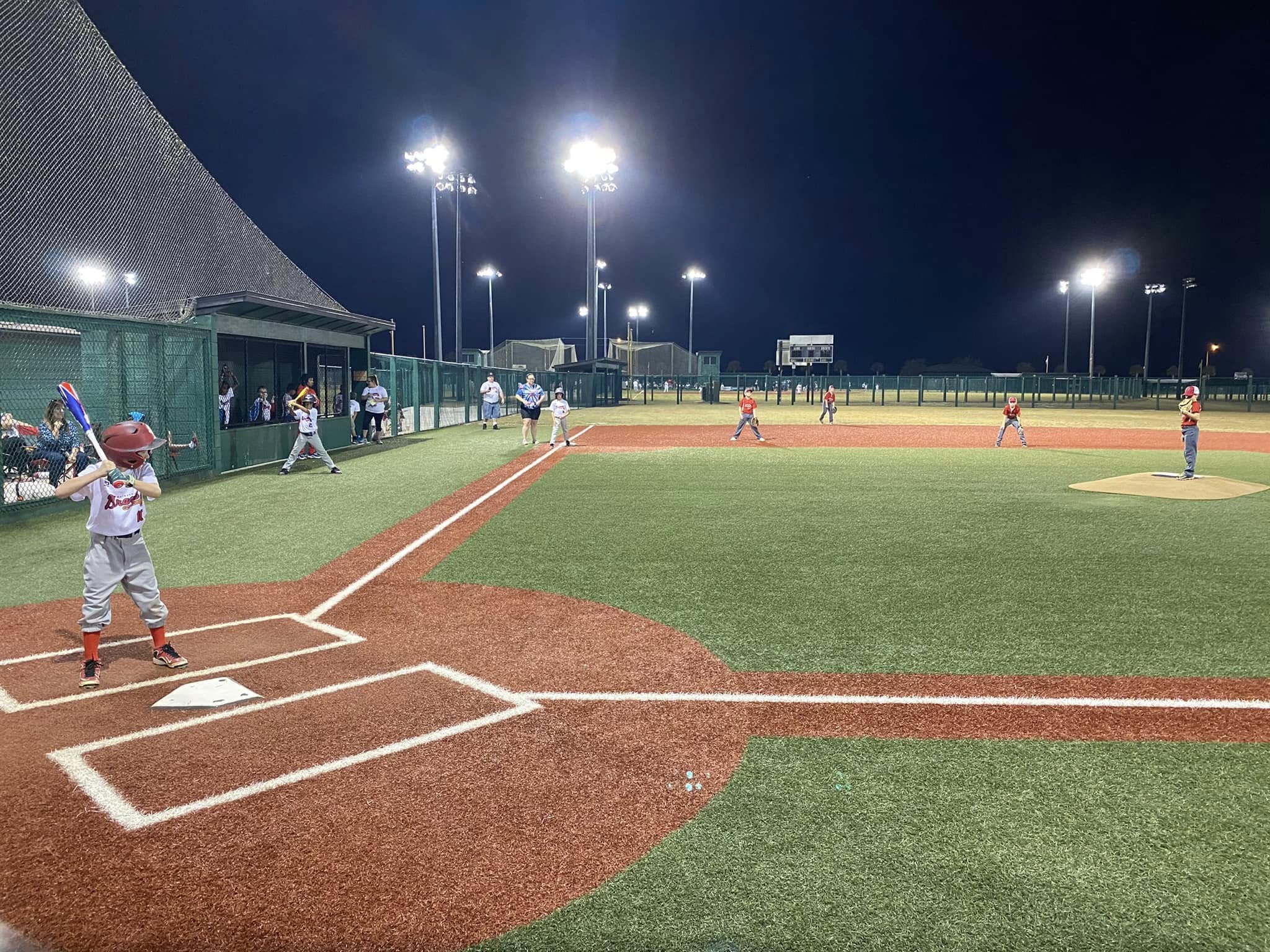 Newberry Champions Park under stadium lights